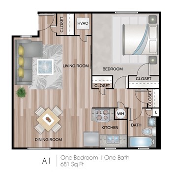 1 bed 1 bath at Sunset Heights, San Antonio, TX, 78209